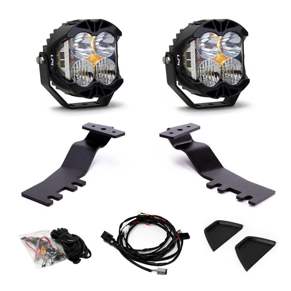 44-8269 – BAJA DESIGN Driving/ Fog Light, LED Bulb 4 LED Bulbs 5.1 Inch Round 76 Watt Bulbs Amp Draw 5.5 AMP Forward ...